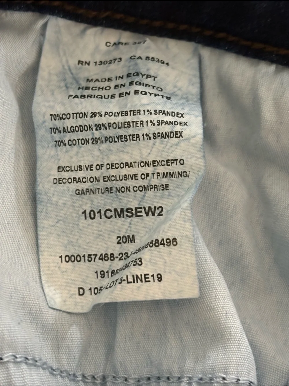Lee Indigo Straight Leg Jeans